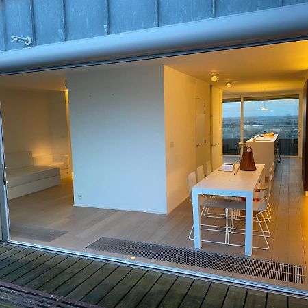 Penthouse Sea-Loft Blankenberge, Uniek Zeezicht, Luxeloft Met 40M2 Terras! Apartman Kültér fotó