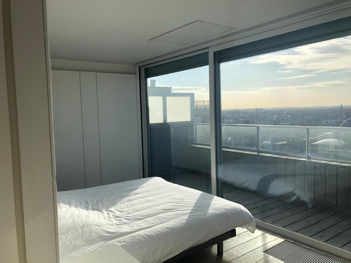 Penthouse Sea-Loft Blankenberge, Uniek Zeezicht, Luxeloft Met 40M2 Terras! Apartman Kültér fotó