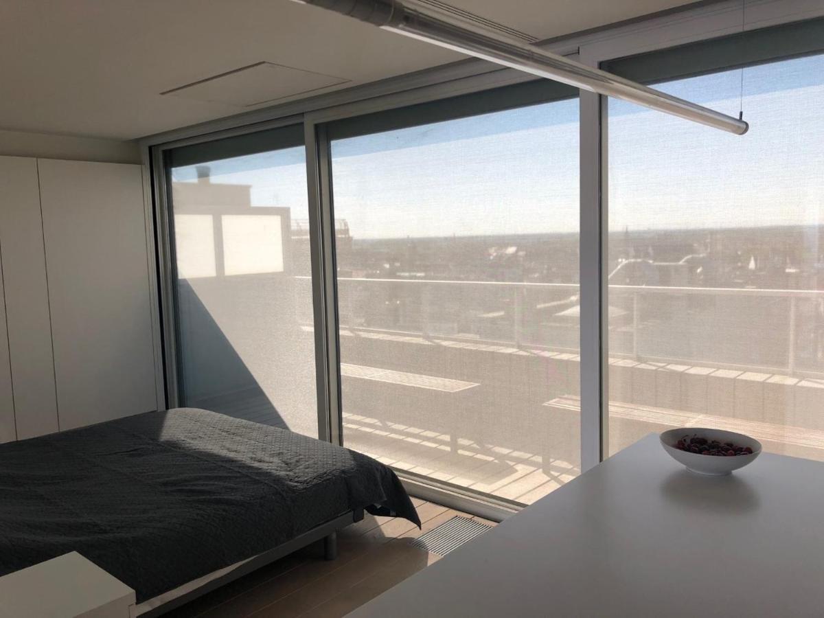 Penthouse Sea-Loft Blankenberge, Uniek Zeezicht, Luxeloft Met 40M2 Terras! Apartman Kültér fotó