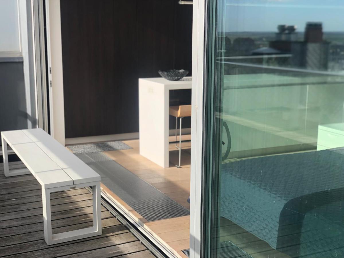 Penthouse Sea-Loft Blankenberge, Uniek Zeezicht, Luxeloft Met 40M2 Terras! Apartman Kültér fotó