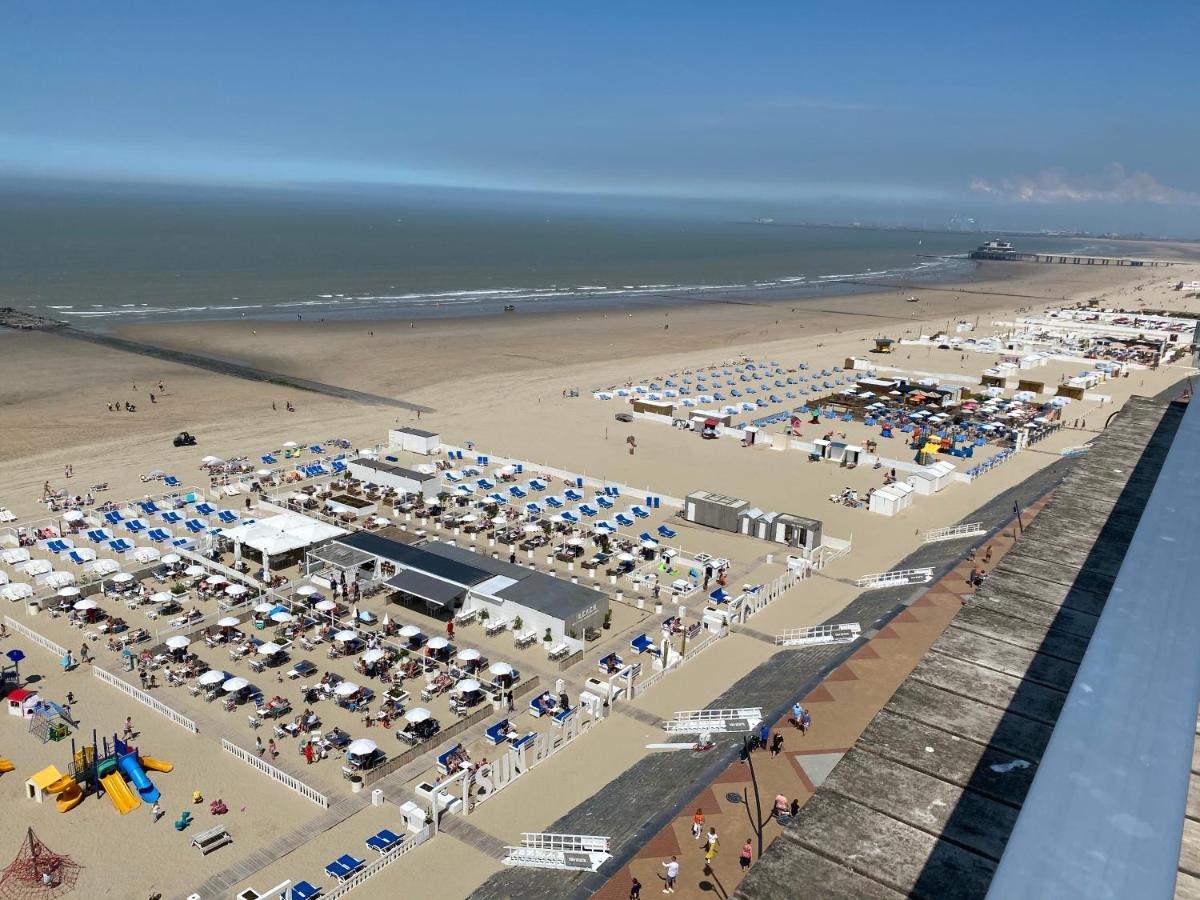 Penthouse Sea-Loft Blankenberge, Uniek Zeezicht, Luxeloft Met 40M2 Terras! Apartman Kültér fotó